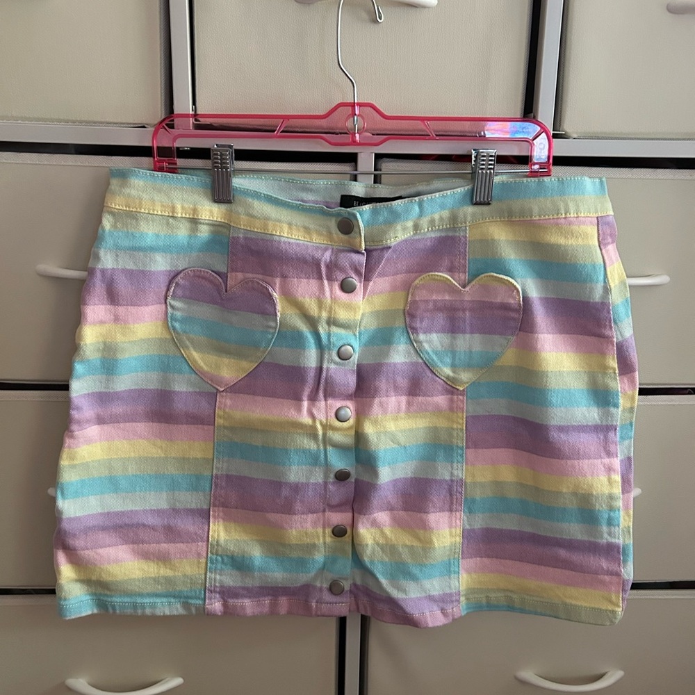 hot topic pastel skirt